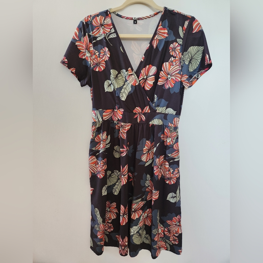 Floral V-Neck Dress